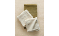 Zara Home Полотенце для лица и рук из хлопка, экрю, 30x30 см (3 шт.) · 4601/724