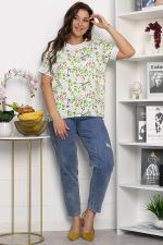 Блуза Лаванда (молочная) Б13818-1М LT Collection