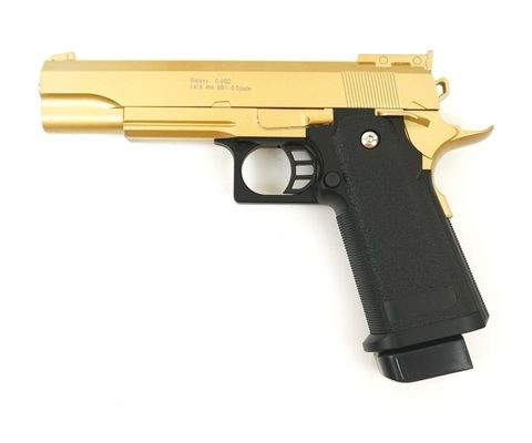 Страйкбольный пистолет Galaxy G.6GD Colt металлический, пружинный