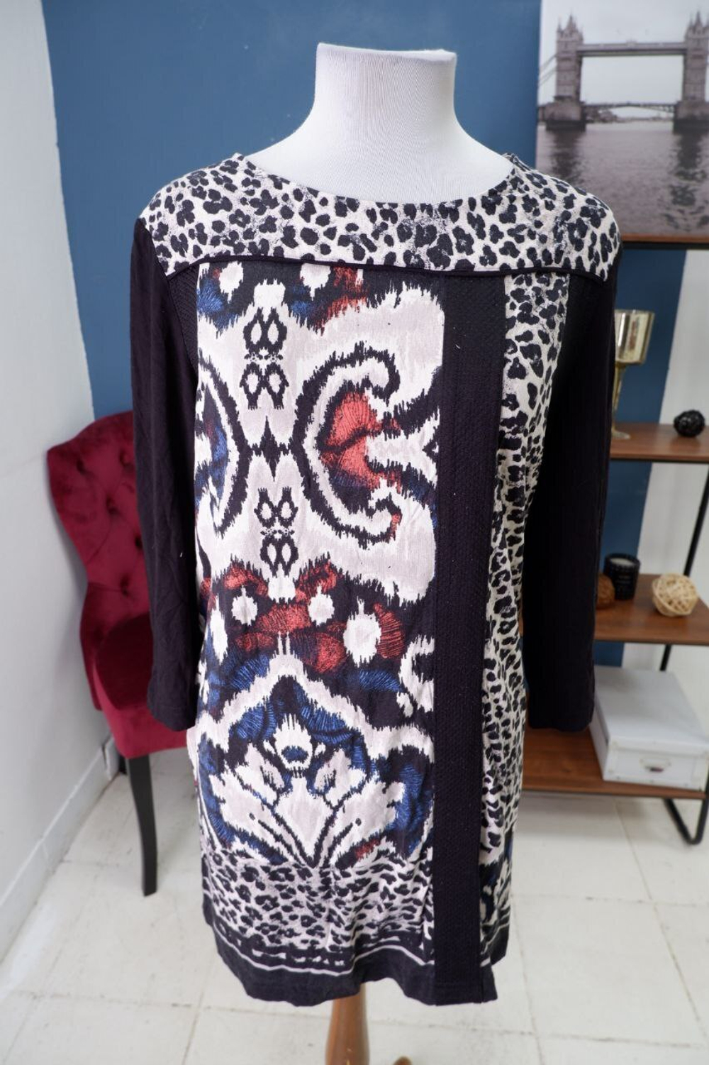 Платье прямого кроя 50 размер