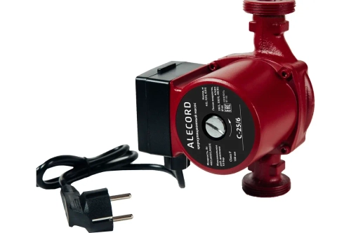 Насос циркуляционный Alecord C 25/6 (90Вт,Расход-40л/мин,Высота подъема жидкости-6м,Монтаж-180мм)201, 38828