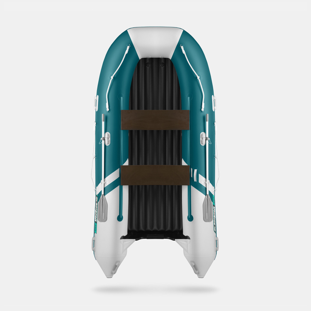 Надувная лодка GLADIATOR E380S морской зеленый-белый