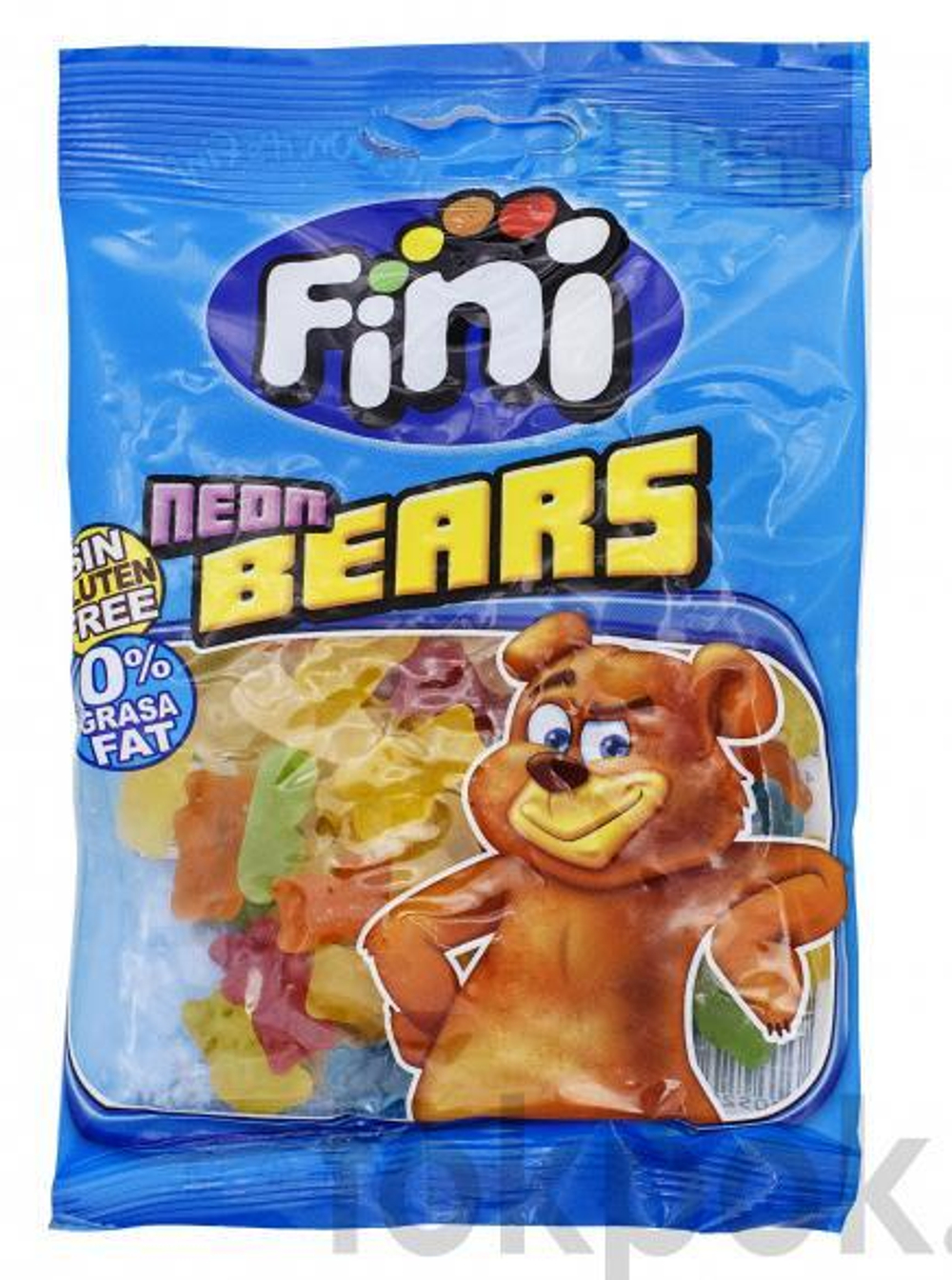 Жевательный мармелад со вкусом тутти-фрутти Fini Neon Bears, 100 гр
