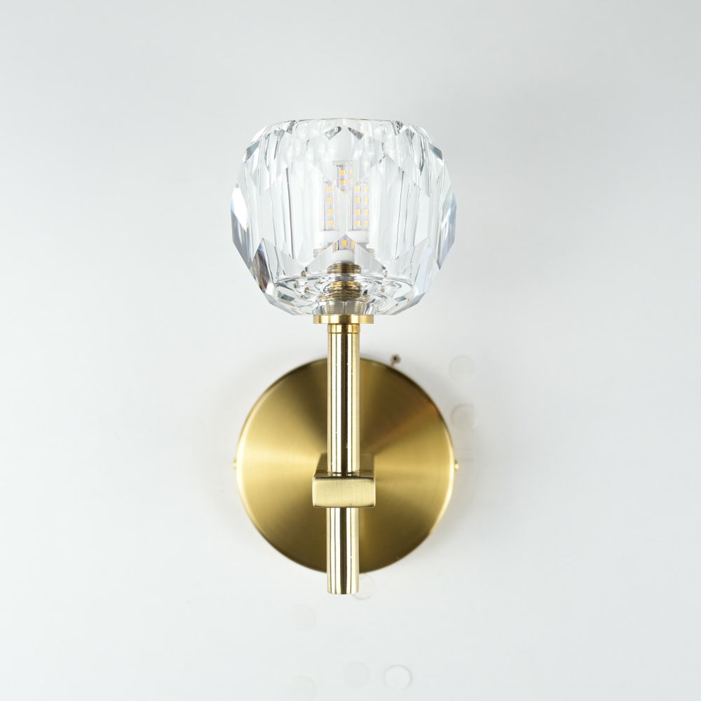 Бра Boule De Cristal Single Sconce Brass By Imperiumloft