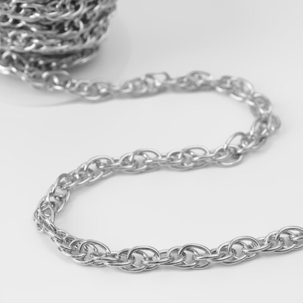 Цепочка железо 9,15*6мм ,Серебряный