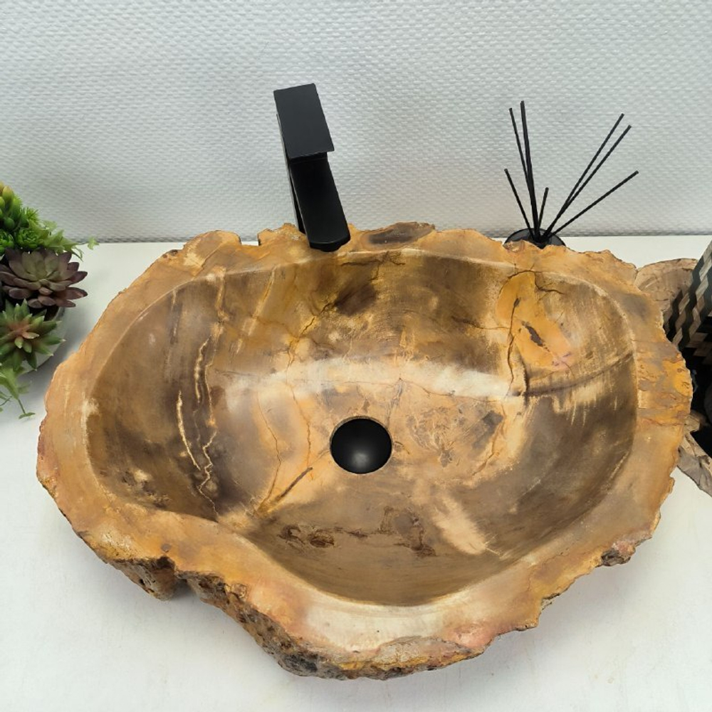 Раковина из окаменелого дерева OD-62504 61*47*15