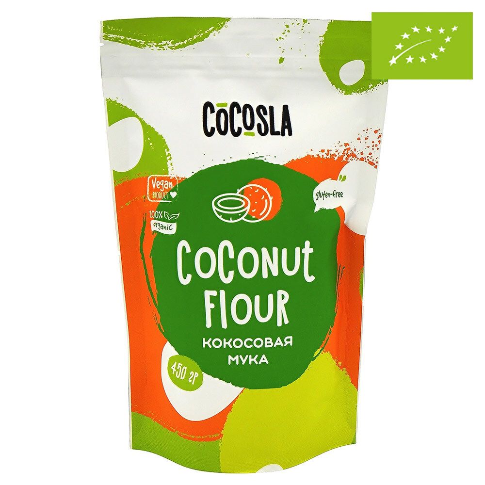 Органическая кокосовая мука Cocosla, 450 г