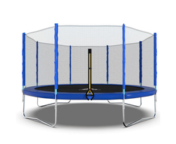 Батут DFC Trampoline Fitness с сеткой 14ft Синий