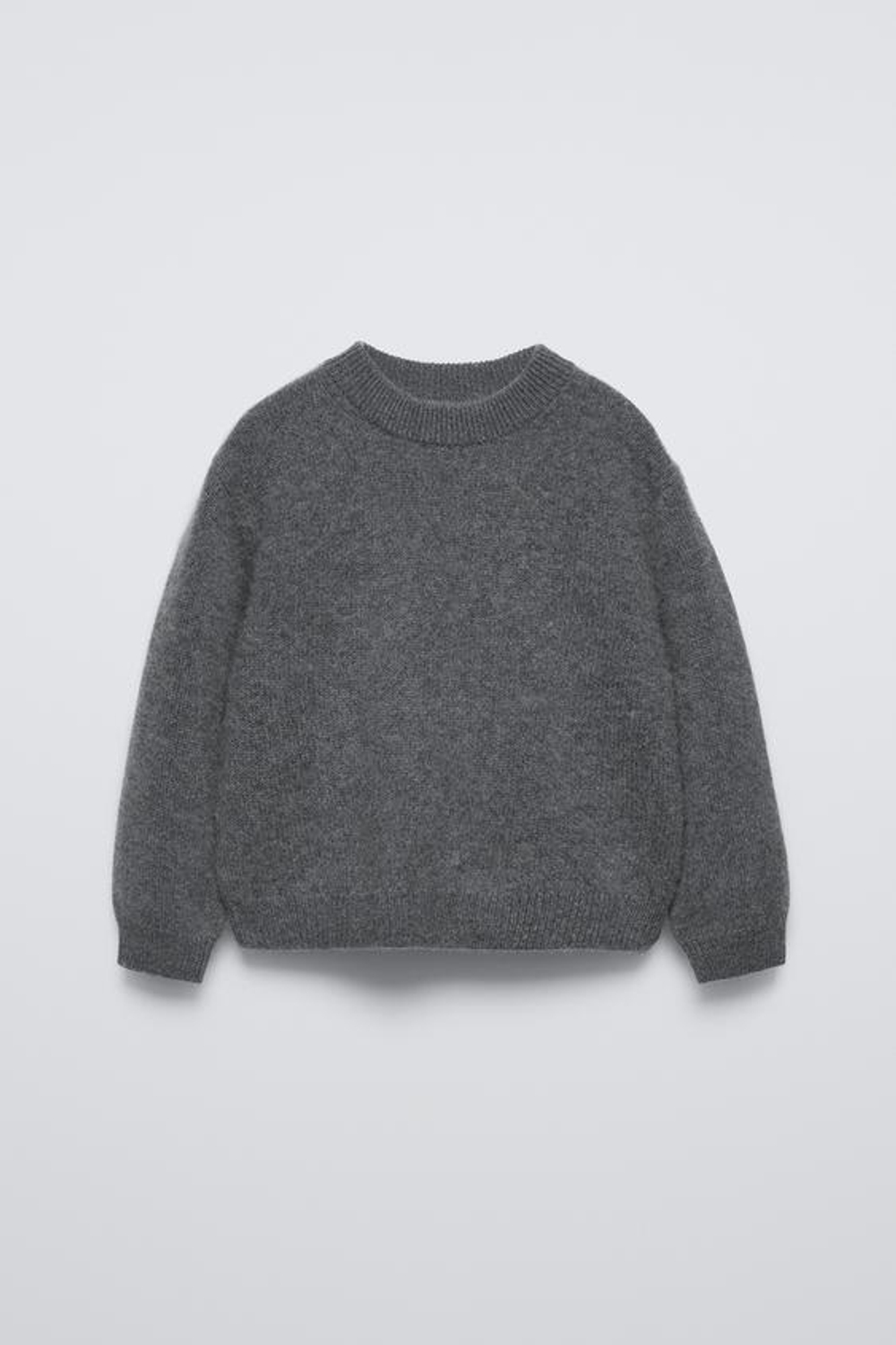 ZARA СВИТЕР ИЗ 100% КАШЕМИРА, МАРЕНГО С МЕЛАНЖЕВЫМ ЭФФЕКТОМ