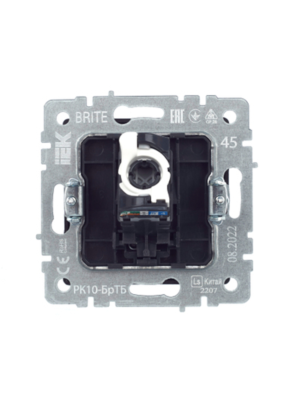 BRITE Розетка компьютерная RJ45 кат.5E РК10-БрТБ темная бронза IEK
