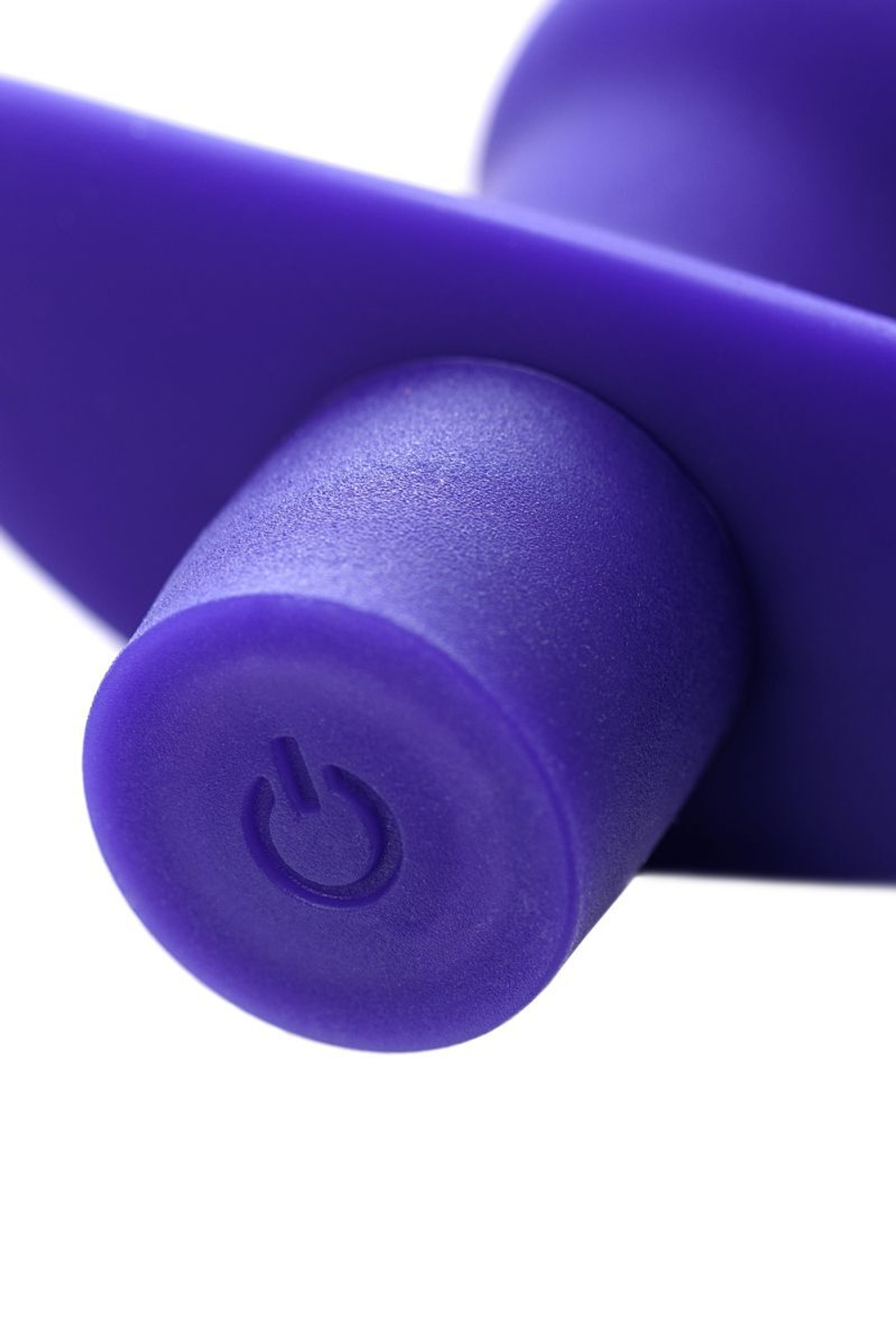 Синий анальный вибратор с загнутой головкой ADORE - 15 см. (Цвет: синий)