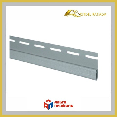 Планка финишная  Альта профиль Т-14 Светло-серый 3м