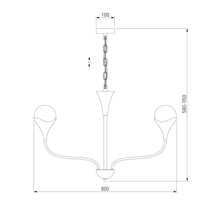 Подвесная люстра Eurosvet Calyx 60169/8 никель