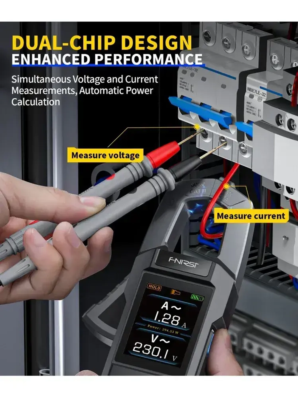 Мультиметр цифровой (токовые клещи) FNIRSI DMС-100