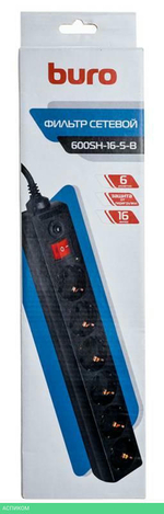 Сетевой фильтр Buro 600SH-16-5-B