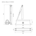 Доводчик дверной 450 ISPARUS от 120 до 170 кг