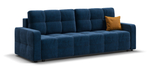 Диван Денди Велюр Монолит синий