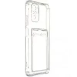 Чехол-накладка Keephone Shield Series для Samsung Galaxy S23 Ultra c держателем для карт пластиковый (прозрачный)