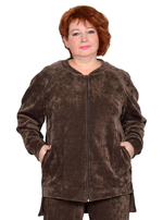 Бомбер из микровельвета Эбигейл