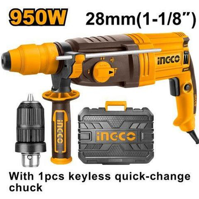 Перфоратор 950 Вт SDS-Plus 2,5 Дж кейс SUPER INGCO RGH9528-2 INDUSTRIAL