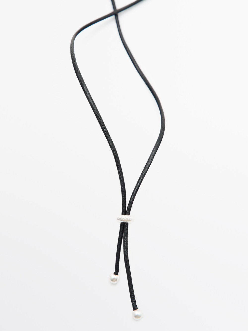 Massimo Dutti Ожерелье с каменным кулоном, коричневый