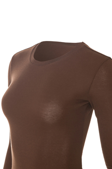 «Second skin» Базовый лонгслив из трикотажа