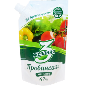 Майонез 3 Желания провансаль 67% 190 г