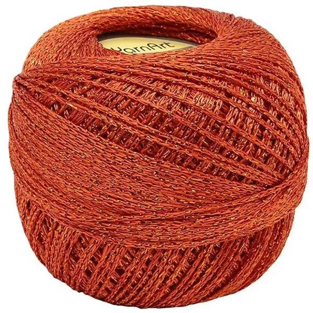 Париж (Paris) пряжа YarnArt 75%вискоза 25%металлик 6х50г/210м (328 оранжевый)