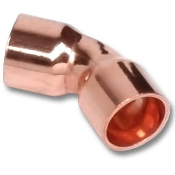 Отвод Sanha 28 мм 45° двухраструбный медный (5041 медные фитинги под пайку) арт. 1504128