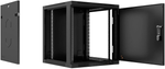 Шкаф настенный 19", 15U Cabeus SH-05F-15U60/35m-R-BK