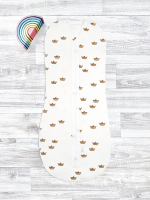 Пелёнка-кокон Mjölk Бумажные кораблики, уценка