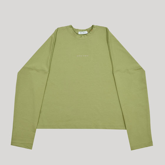 LS T-Shirt LOGO Sage