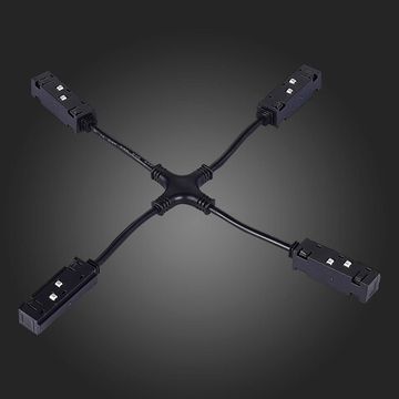 ST006.469.00 Коннектор питания X-образный для магнитного шинопровода ST-Luce Черный SKYLINE 48