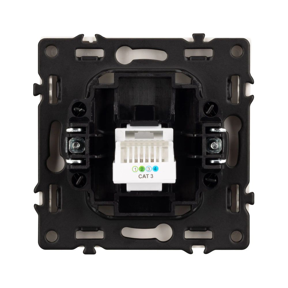 Механизм телефонной розетки SCT-NOBE-MTL1-SFPL-GD (RJ-11, 4C) (Arlight, Золотой песок) 054302