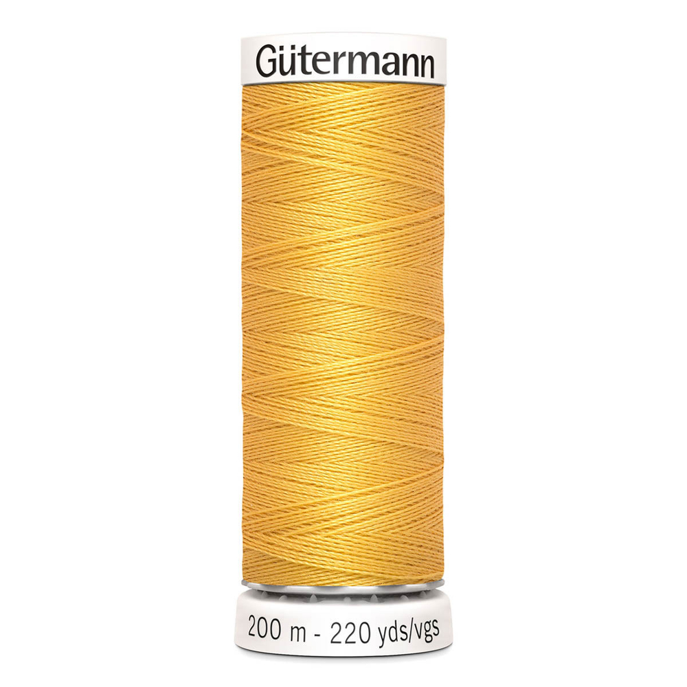 01 Нить Sew-All 100/200 м для всех материалов, 100% полиэстер Gutermann 748277 (416 св.золото)