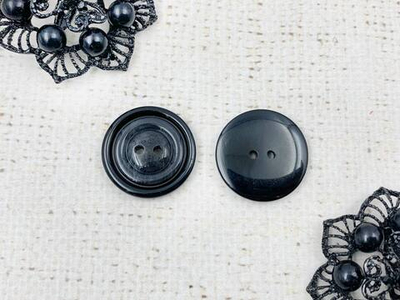 Пуговицы костюмные, d 2,4 см, графит