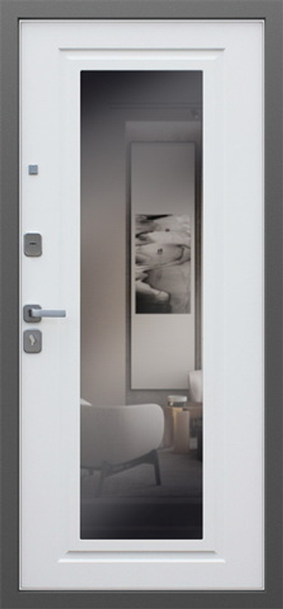 Стальная дверь "Арсенал" с зеркалом