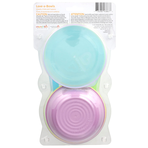 Munchkin, Love-a-Bowls ™, для детей от 4 месяцев, набор из 10 предметов