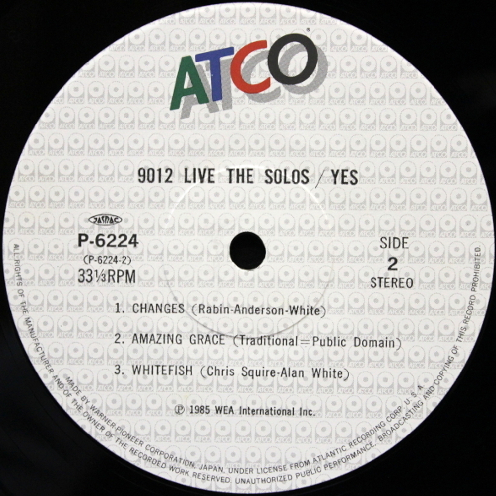 Yes / 9012Live - The Solos (LP)