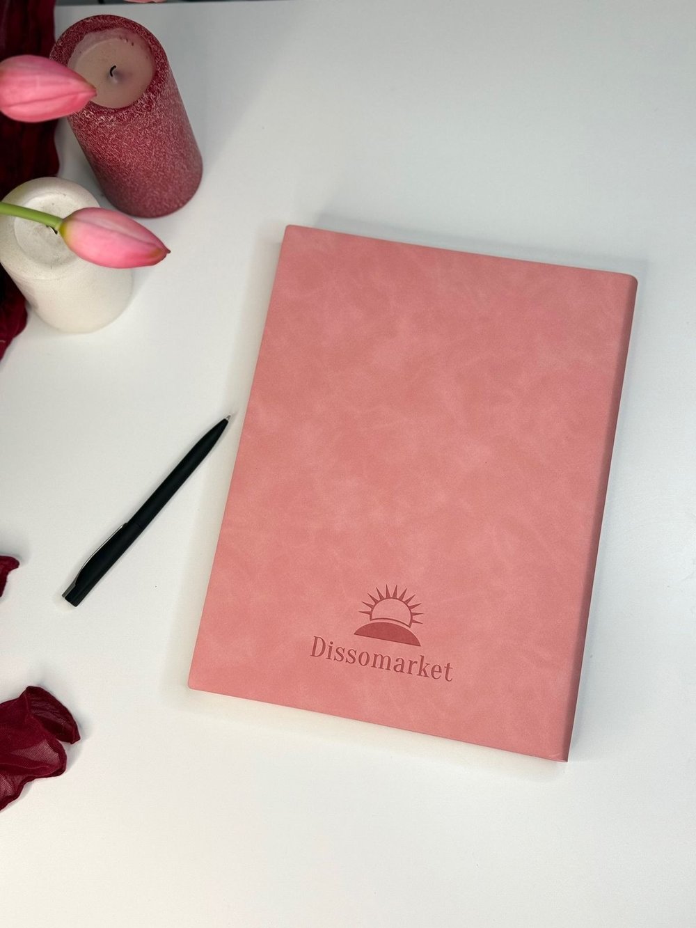 Блокнот А4 200л. (400страниц) без разлиновки Розовый (К44-700A)