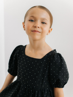 Платье со стразами Черный