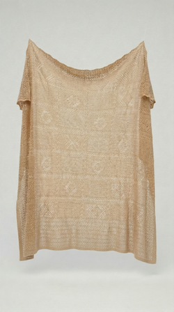 Плед пуховый ПД004-08 бежевый