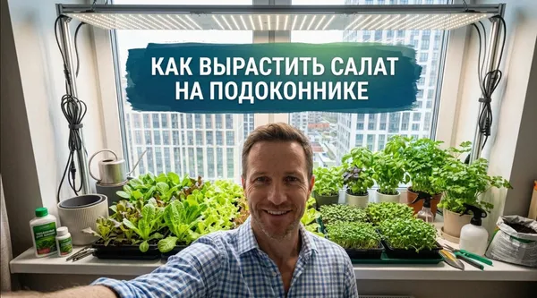 Как вырастить салат на подоконнике от семян до свежей зелени