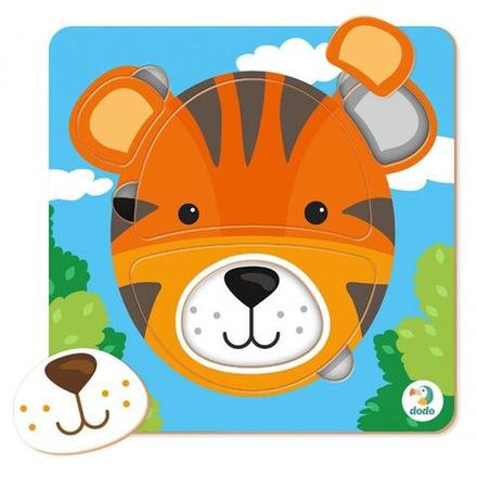Додо - Сортировщик пазлов Мини Тигр 5 шт. 300351
