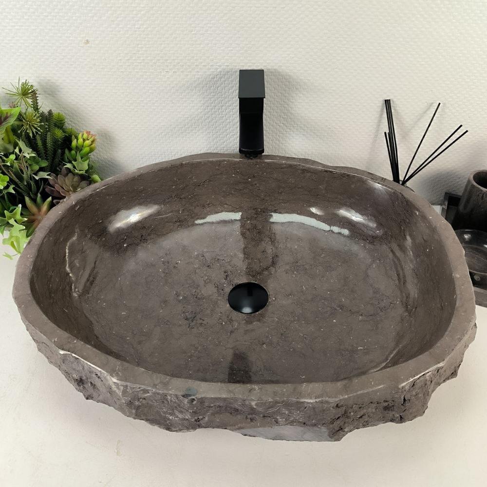 Раковина из мрамора Erozy Grey EM-65031 64*50*15 0890