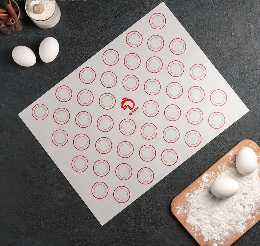 Коврик армированный для макарун без борта  30х40