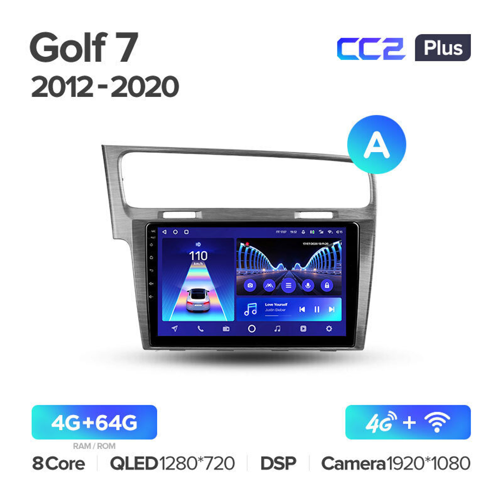 Teyes CC2 Plus 10.2" для Volkswagen Golf 2012-2020