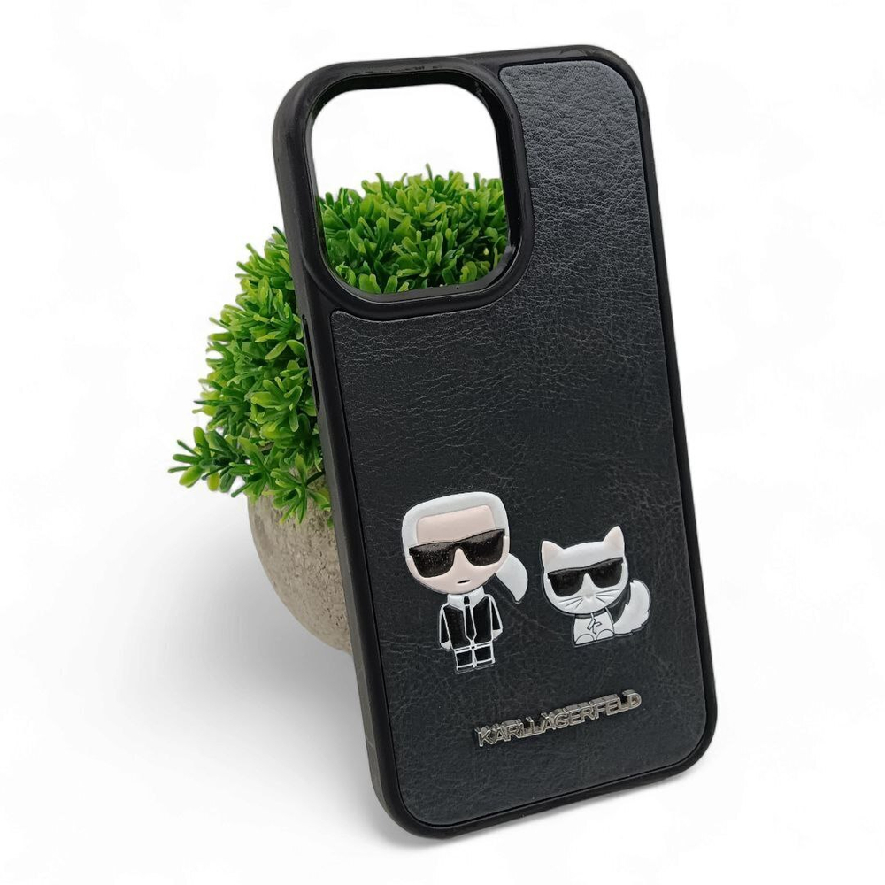 Чехол Lagerfeld Karl&Choupette Hard для iPhone 15pro