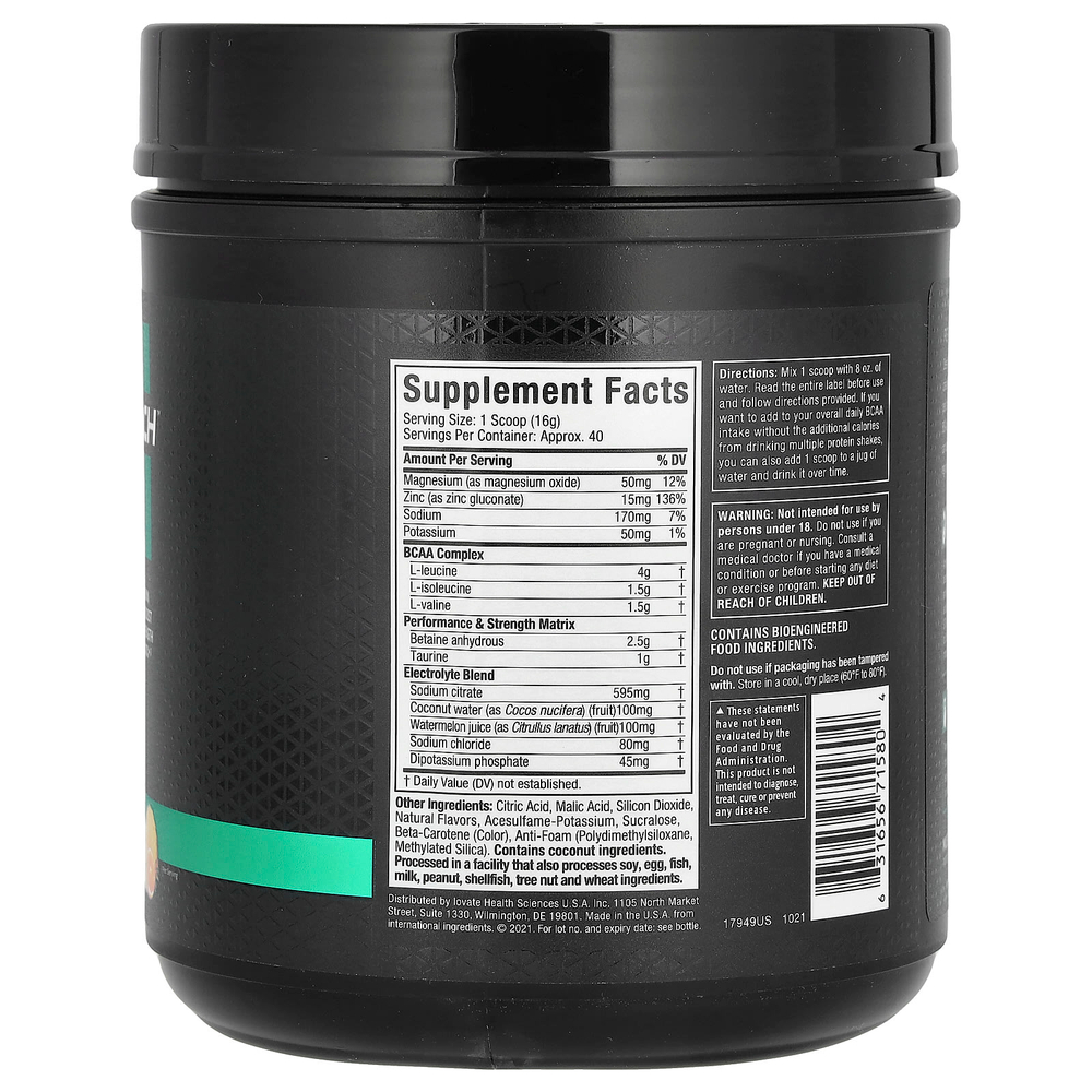 MuscleTech, Amino Build, аминокислоты тропических фруктов, 614 г (21,64 унции)