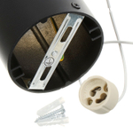 Светильник светодиод, JazzWay, PDL-R 14080, GU10, IP20, 14х8 см, 230 В, черный, золотой, 5031364